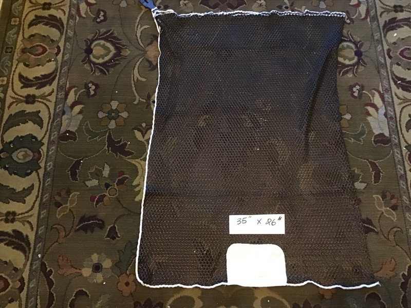 New 26"x35" Large Mesh Drawstring Laundry Bag - Sports Equipment Bag -Brown Bags