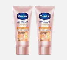 X2 Vaseline Deo Dry Serum GlutaGlow Ampoule Bright  Renew Vitamin C E 45ml