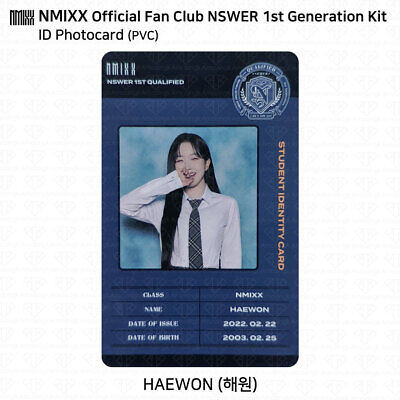 NMIXX Official Fanclub NSWER 1st Generation Kit Photocard ID