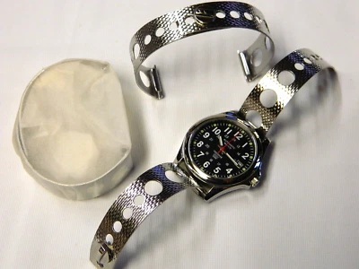 Bracelet pour montre Acier rigide avec fermoir sécurité original Neuf Stock 1970