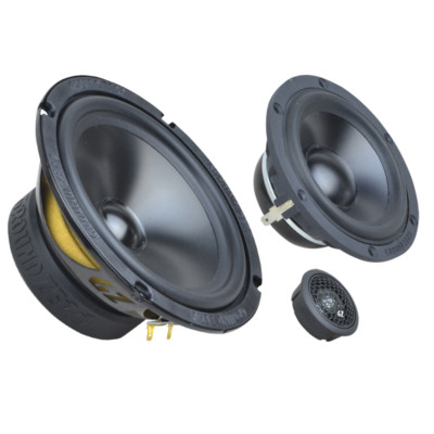 Ground Zero Radioactive GZRC 165.3SQ-AQT 6.5'' SQ 3 way Component Speaker Set 