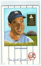 1990 #12 Joe DiMaggio Of Postcard Ny Yankees Susan Rini Monument Park Series 1