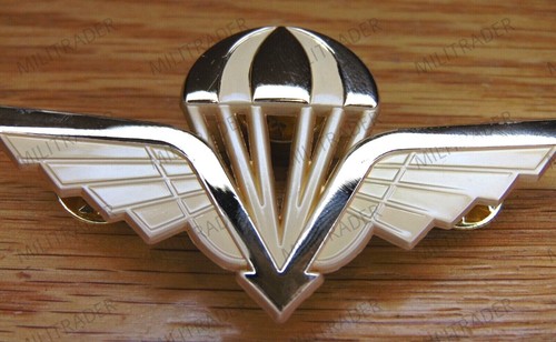 Norway Norwegian Parachute Wing Fallskjermving Old Style Badge (Gold) - Picture 5 of 7