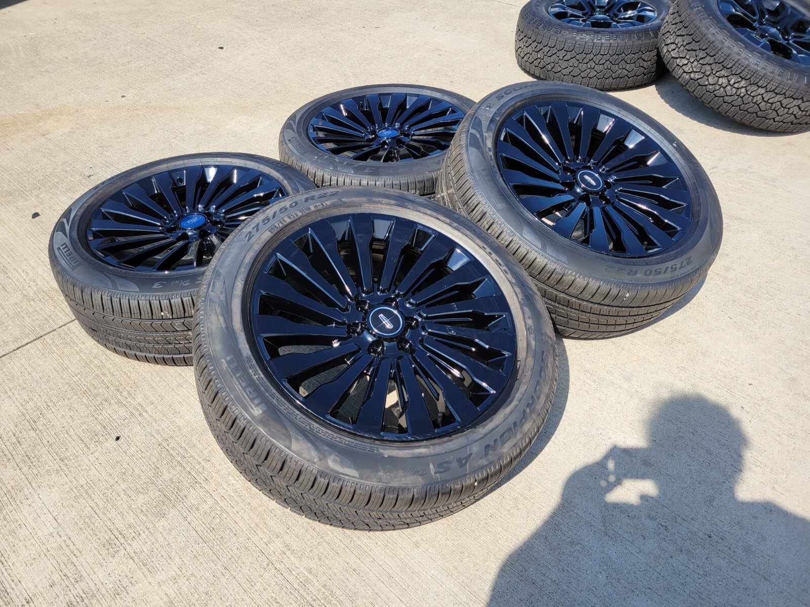 22" Lincoln Navigator OEM 10178 rims wheels BLACK LABEL 2020 2022 2021