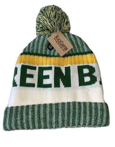 GREEN BAY PACKERS BEANIE Green White 