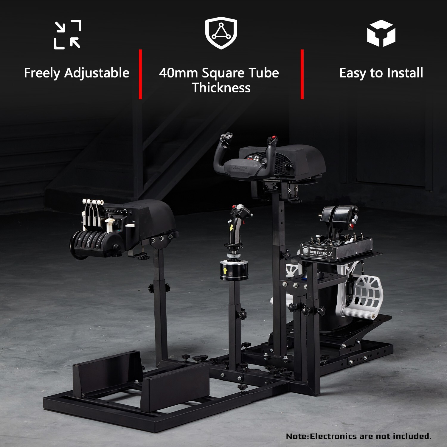 Dardoo G920 Flighting Sim Cockpit Multifunktional Kompatibel mit HOTAS Warthog