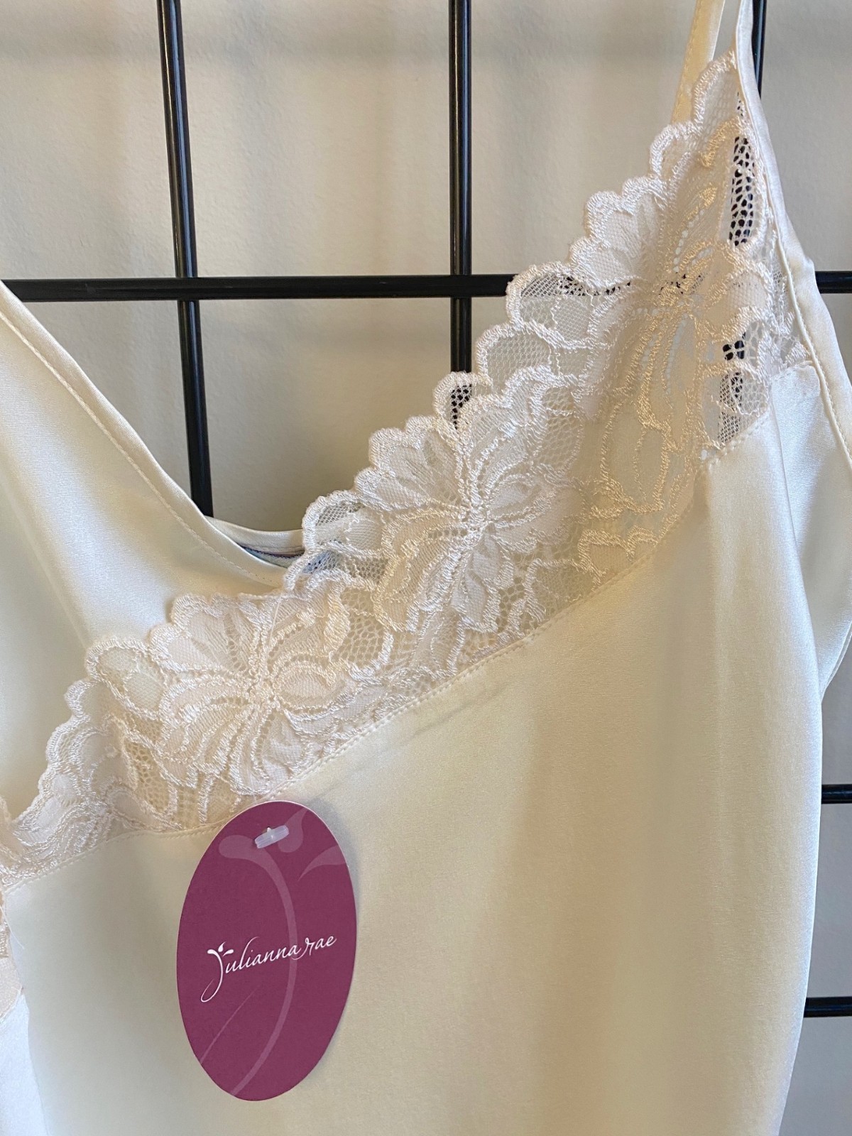 100% Silk Slip Dress, NWT, nightgown, Off White, Medium, 20017IV(M)