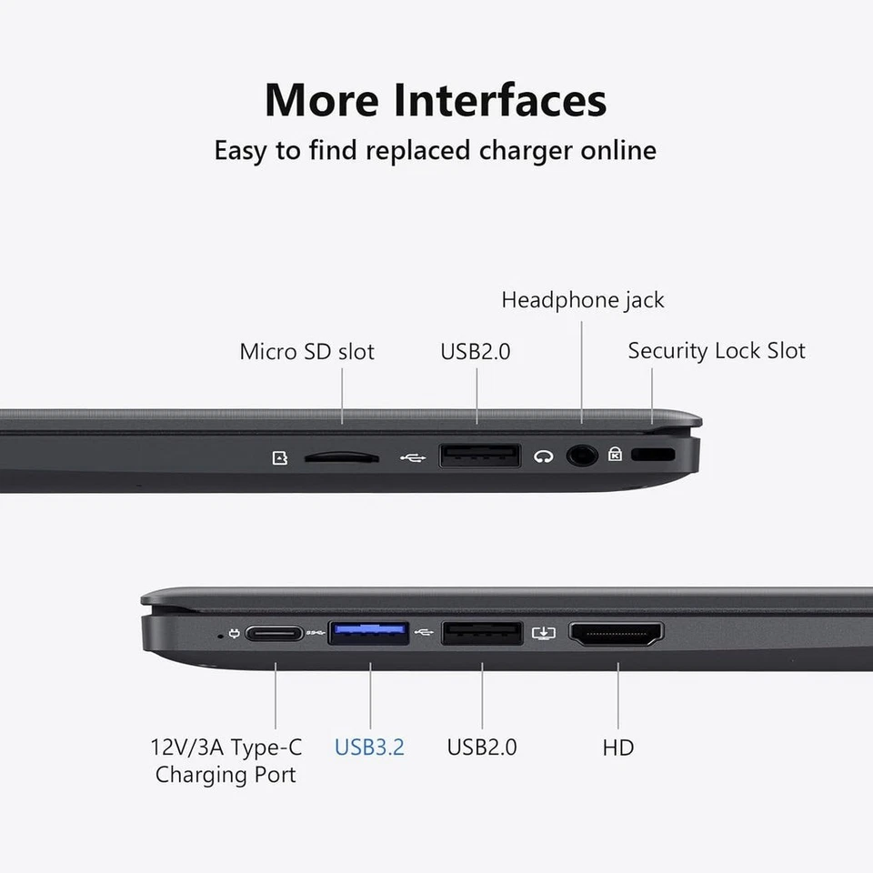 Coolby BTC511 Gray 8GB RAM 128GB Storage Built In Webcam Laptop New Sealed - Image 4 of 4