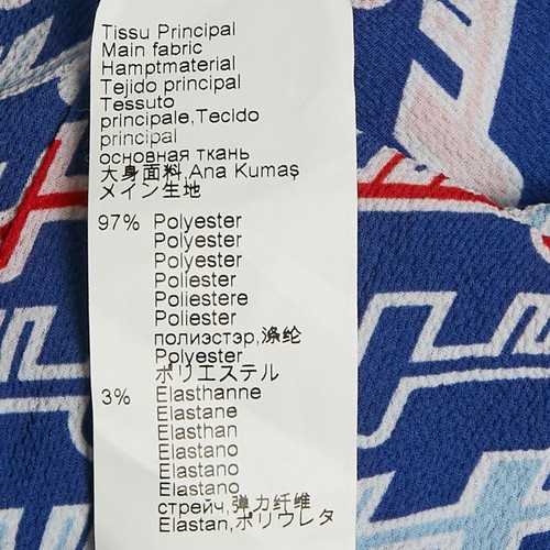 Kenzo Kids Royal Blue Printed Crepe Pants 8 Yrs - Picture 6 of 6