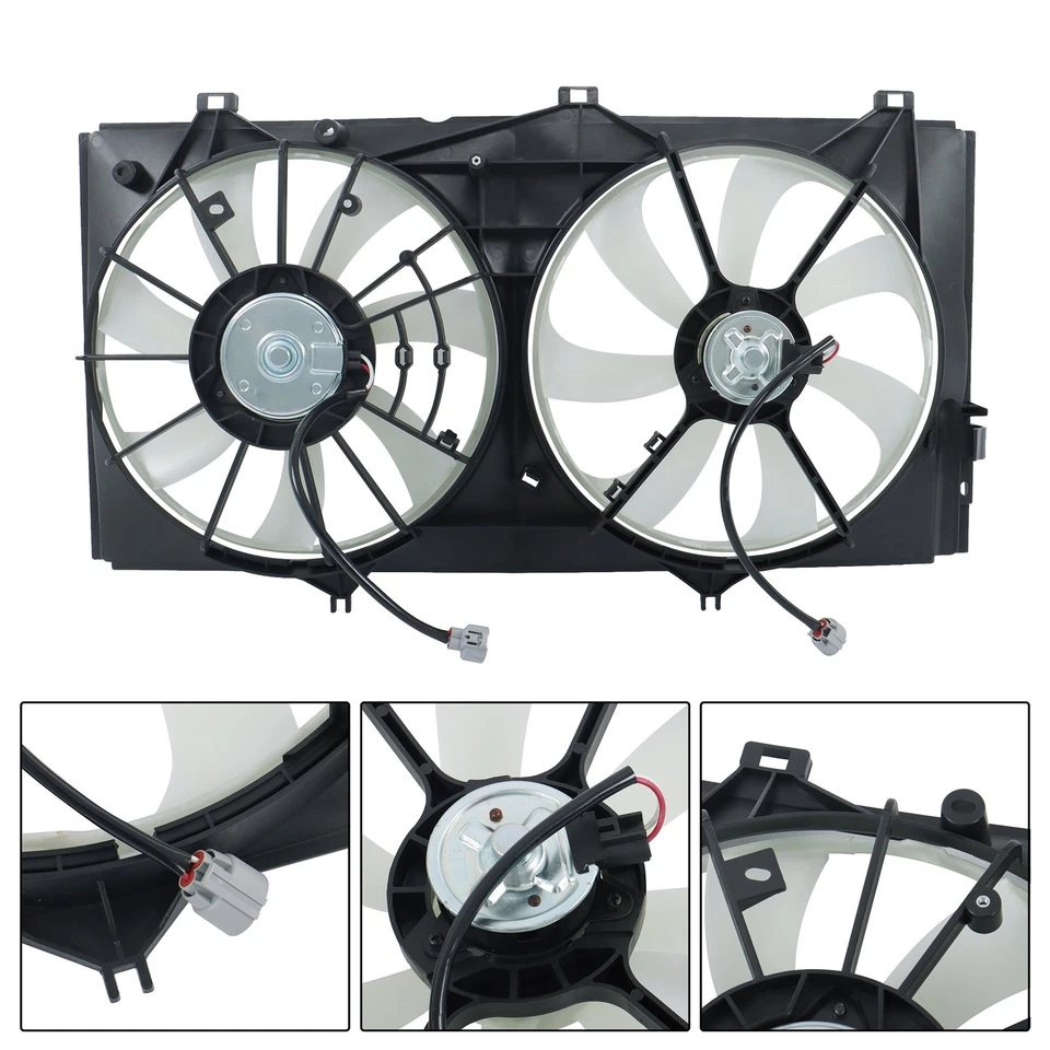 For Toyota Camry 2001 2002-2007 621238 Radiator Cooling Fan Assembly Dual Fan - Image 3 of 4