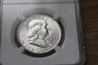 1954 d Franklin Silver Half Dollar MS63