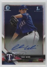 2018 Bowman Draft Chrome Draft Pick Auto Cole Winn #CDA-CW Auto 0o8o