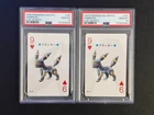 2000 POKEMON GOLD & SILVER PLAYING CARDS 9 OF HEARTS #197 UMBREON PSA 10