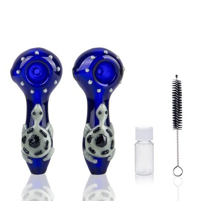 2PCS Glass Smoking Pipe Bowl  Hand Spoon Tobacco Glass Pipes