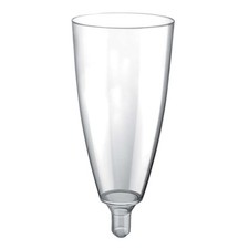 Calici Flute Trasparenti Riutilizzabili 120 cc 20 pz - GOLDPLAST - SENZA Gambo