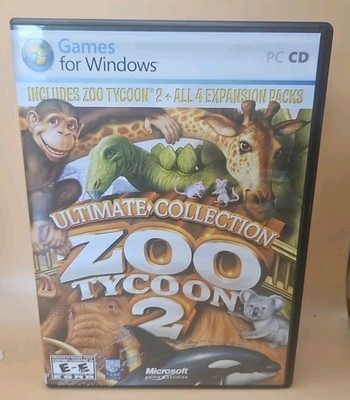 Zoo Tycoon 2: Ultimate Collection - PC MICROSOFT GREAT SHAPE Manual 3 Discs