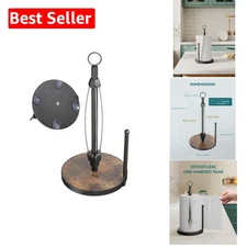 Farmhouse One-Hand Tear Paper Towel Holder with Suction Cups - Fits Jumbo Rolls