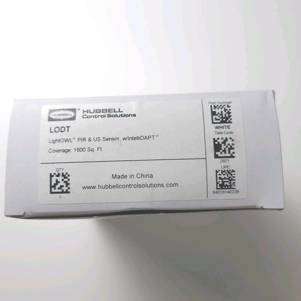 NEW Hubbell LODTRP LIGHTOWL Dual-Tech Occupancy Sensor 1600 sq ft 24 V DC White - Image 2 of 4