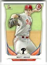 2014 Bowman Draft #DP45 Matt Imhof 1st Philadelphia Phillies Baseball