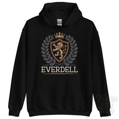 EVERDELL FANTASY COAT OF ARMS HOODIE novelty parody family name crest