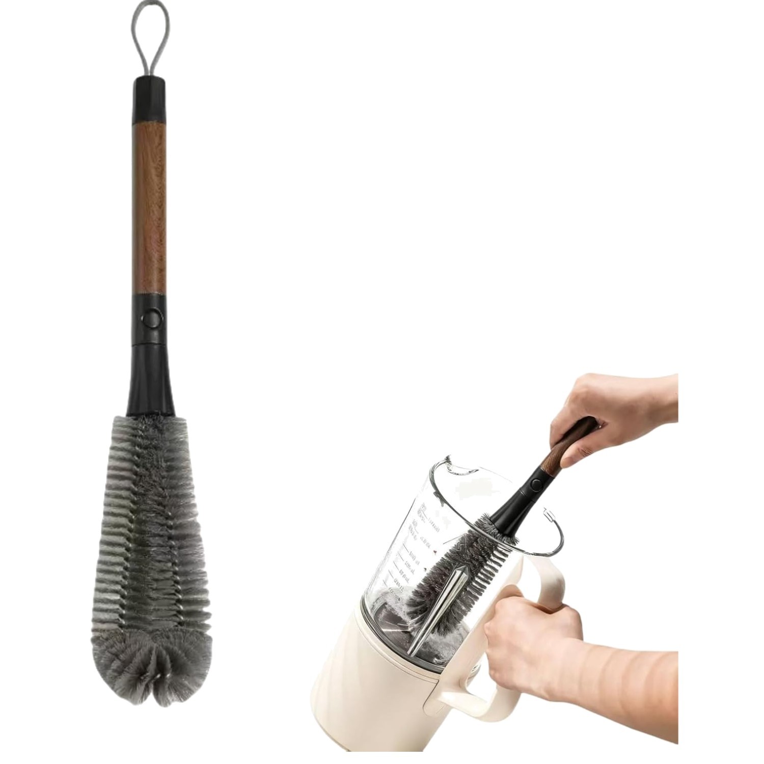 Flexible 2-in-1 Cleaning Brush: Perfect for Juicers, Blender