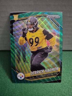 2025 Prizm Derrick Harmon Green Wave Prizm #368 Steelers Rookie