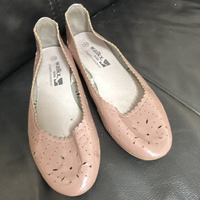 walkx kids Mädchen Ballerinas EU 36 Rosa Slip-On Lochmuster flach leicht
