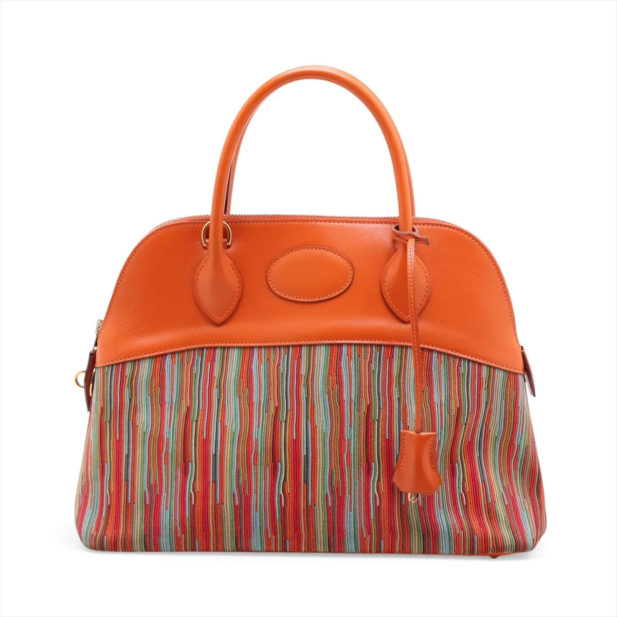 Hermès Bolide 31 Vibrato × Box Calf Orange Gold Metal Fittings □H: 2004