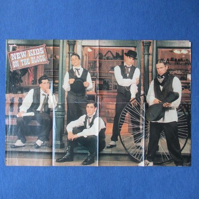 NEW KIDS ON THE BLOCK  POSTER POPCORN 8 Seiten 1990er  NKOTB