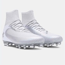 Under Armour UA Highlight 2 MC Knit Gray Football Cleats NEW 3027304 099 Sz 10