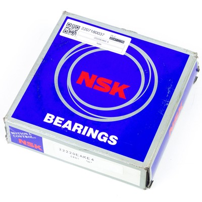 NSK 22220EAKE4, Spherical Roller Bearing 100x180x46mm, tapered 1:12 Bore, Ope...