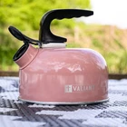 Valiant Portable Camping Kettle | Whistling Kettle | Pink  Lightweight | 1 Litre