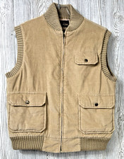 Country Touch Sportswear Mens Corduroy Utility Quilted Vest Size Medium Vintage