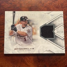 2018 Topps Diamond Icons Jeff Bagwell GU Jersey Relic /10 Astros #SPR-JB HOF