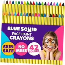 Face Paint Crayons for Kids - 42pcs XL Non-Toxic, Washable 42 Colors Crayons