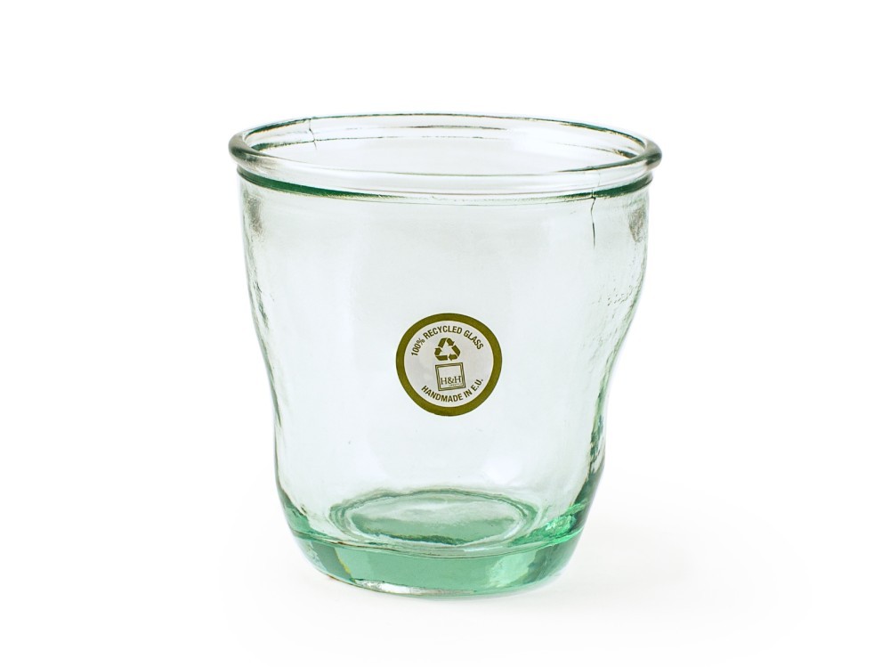 H&H Glass Cup 100% Recycled Cl 28.