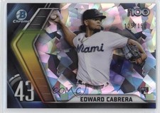2022 Bowman Chrome Scouts Top 100 Atomic Refractor 125/150 Edward Cabrera w5p