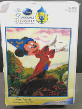 Disney Dreams Collection FANTASIA Latch Hook Rug Kit 21"x26" Mickey Mouse USA