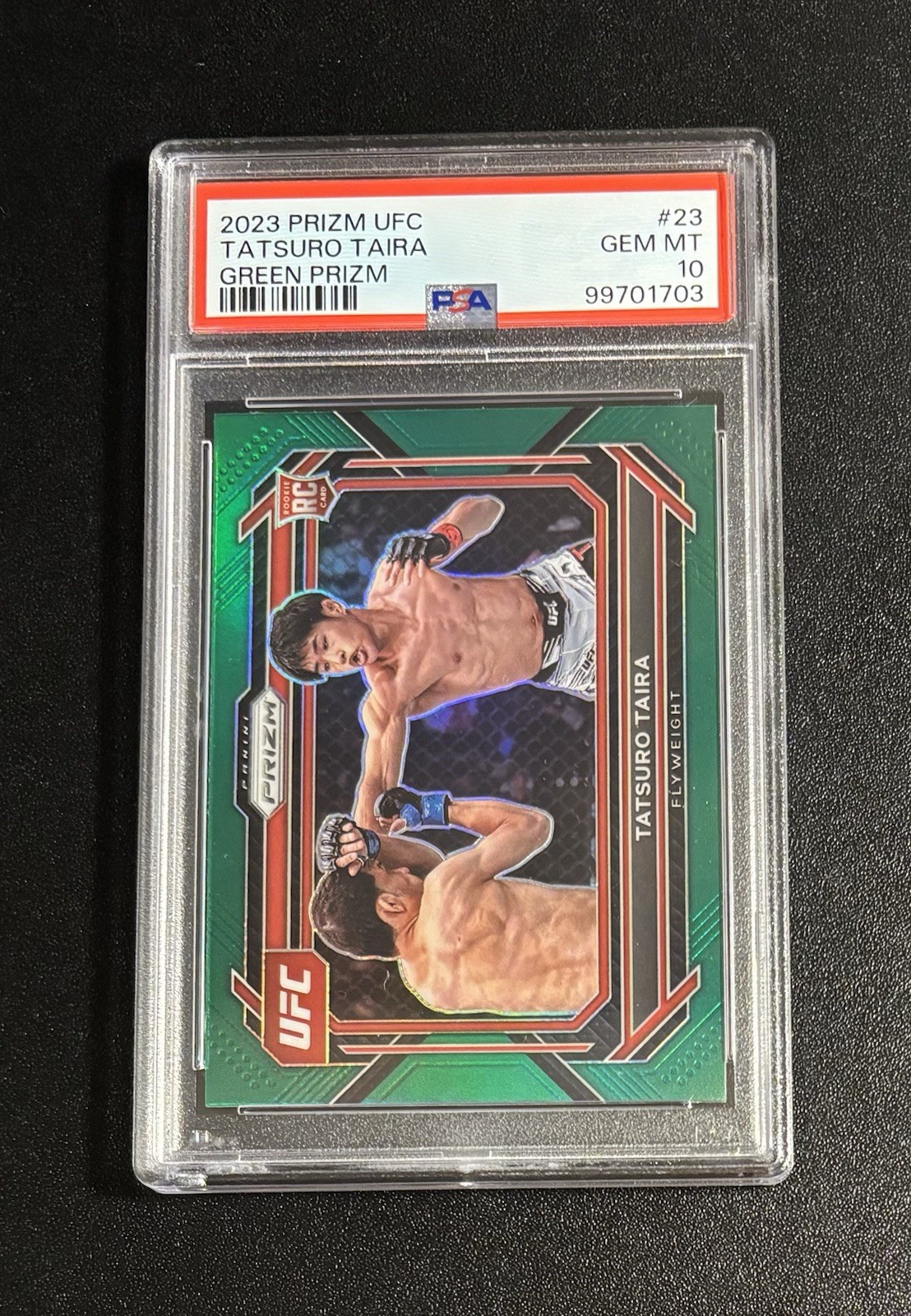 2023 Panini Prizm Green Tatsuro Taira Rookie #23 PSA 10