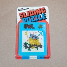 Vintage Owl Sliding Puzzle c.1970s/80s New Old Stock