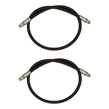 (2) New 1/4" x 38" High Pressure Hydraulic Hoses for Western Plows 55020 4424