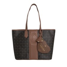 Pollini Borsa a Spalla Heritage Nero e Marrone