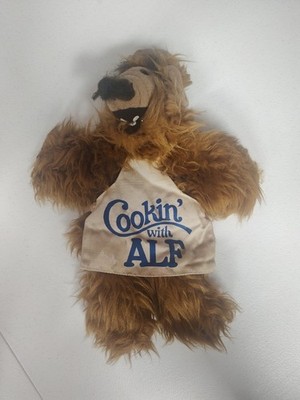 Alf  Vintage 1988 Plush Chef Hand Puppet Burger King Cookin' With Alf Toy  