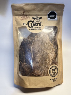 Carne Seca De Res  El Cuate  150 gr ea 2/pk  Total Authentic Mexican Beef Jerky
