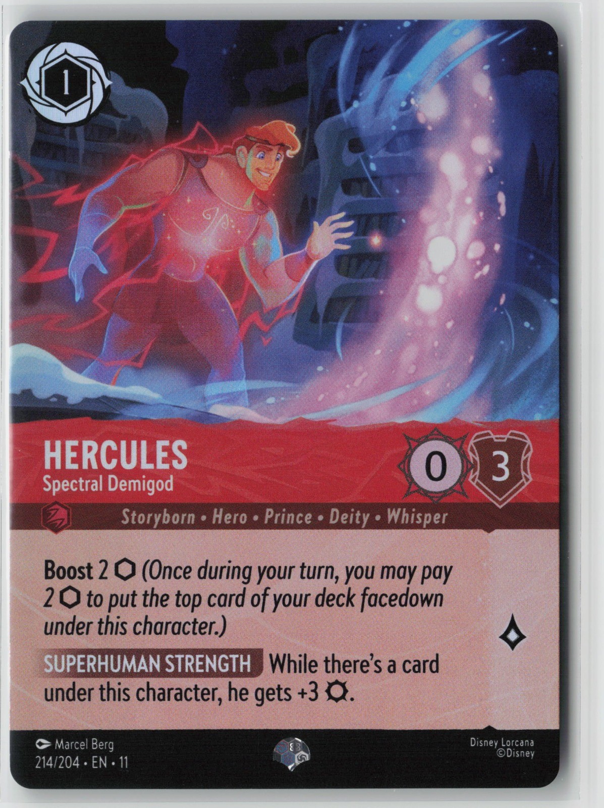 Hercules - Spectral Demigod (Epic) 214/204 Winterspell Epic NM Holo