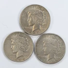1934 P D S Peace Dollars Silver Details $1 Lot of 3