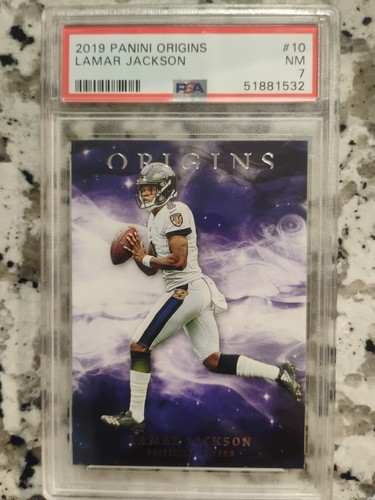 2019 Panini Origins - Lamar Jackson #10 Near Mint 7 PSA