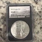 U.S. Mint 2019 American Eagle $1 1 oz .999 Silver Business Strike NGC MS69