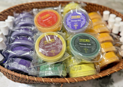 Creations Spa Essentials Green Olive Massage Rub 50g Made in the Philippines
