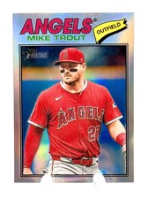 2026 Topps Heritage Mike Trout Chrome Refractor #163 READ 